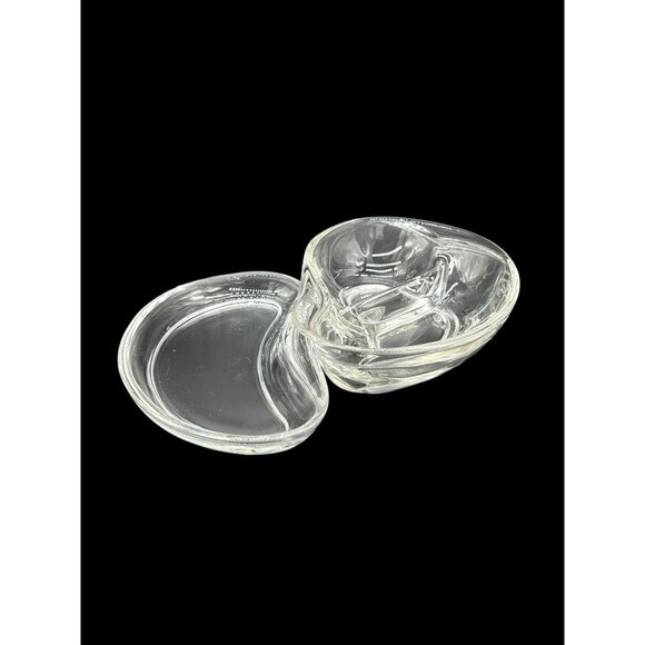 Vtg. Fostoria "Contour" Divided Relish Dish & Unbranded Relish Dish Set - Picture 7 of 10